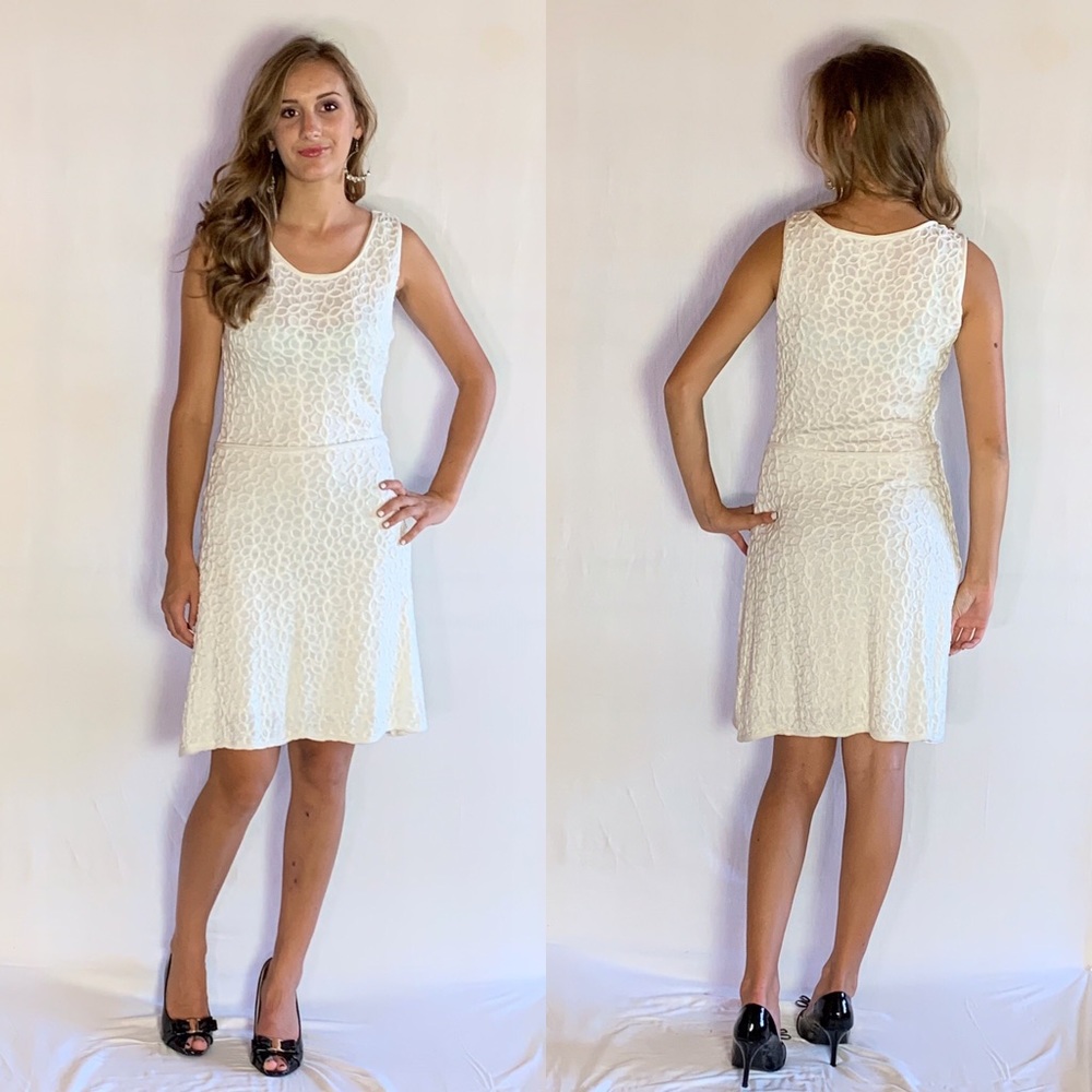 White patterned dress